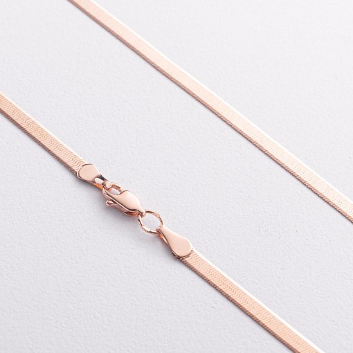 Колье "Наоми" в красном золоте (снейк) ц00514-3,5 3