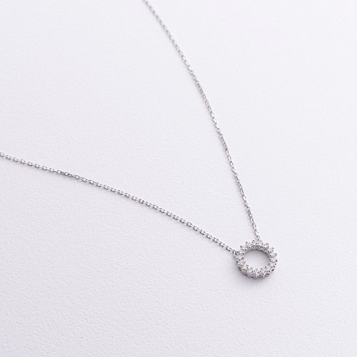 Колье с бриллиантами (белое золото) 742671121