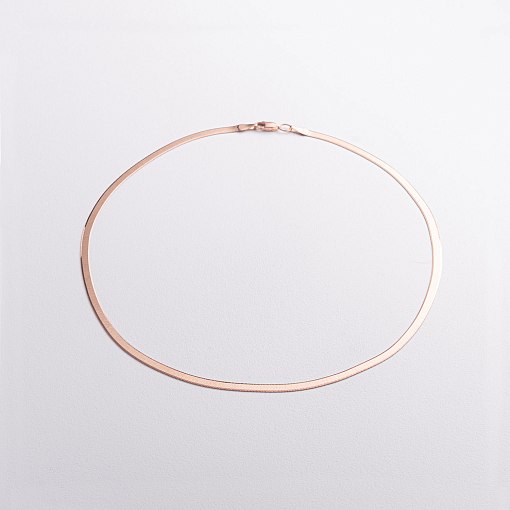 Колье "Наоми" в красном золоте (снейк) ц00514-3,5