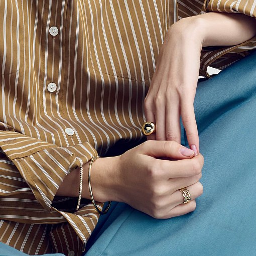 Кольцо "Megan" в желтом золоте к08168 5