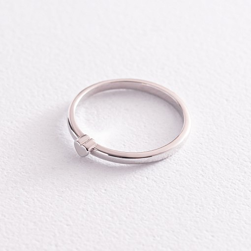 Серебряное кольцо "Сердце" 3887 2