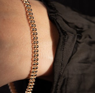 Браслет "Шарики" в красном золоте б05785 №5