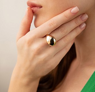 Кольцо "Megan" в красном золоте к08188 №7