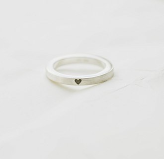 Кольцо "Сердце" в серебре 112125с №4