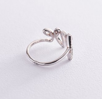 Серебряное кольцо "Love" 112040 №4