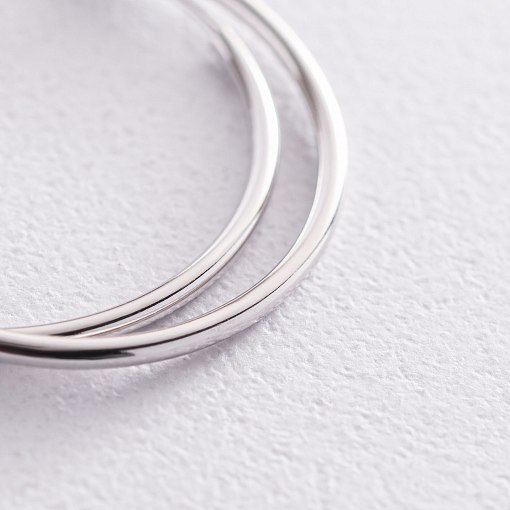 Сережки - кільця в сріблі (3.0 см) 122340 3