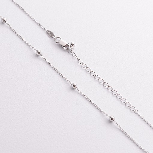 Колье "Шарики" в белом золоте mini кол02648 2