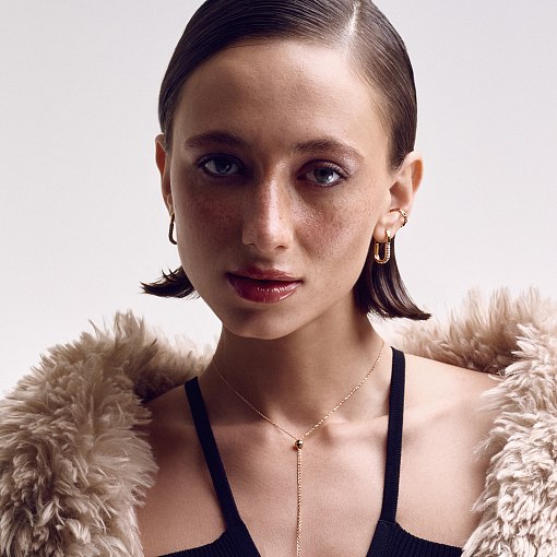 Колье "Шарики" в красном золоте кол01945 6