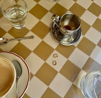 Серьги "Stella" в желтом золоте с08867 №6