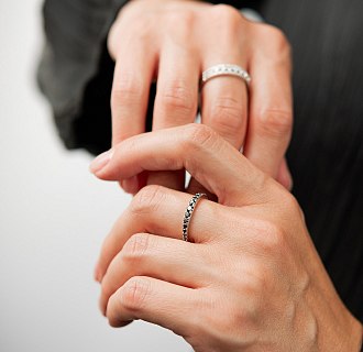 Золотое кольцо с черными бриллиантами кб0657ca №8