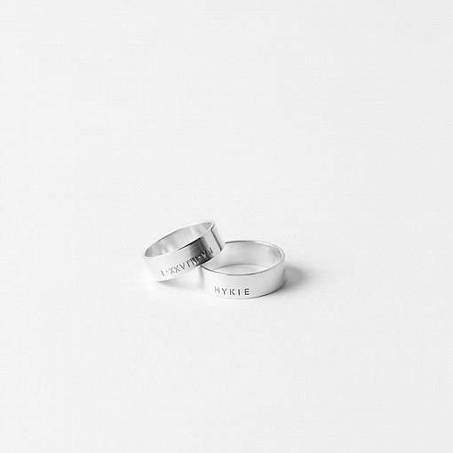 Серебряное кольцо (возможна гравировка) 112139обр 3