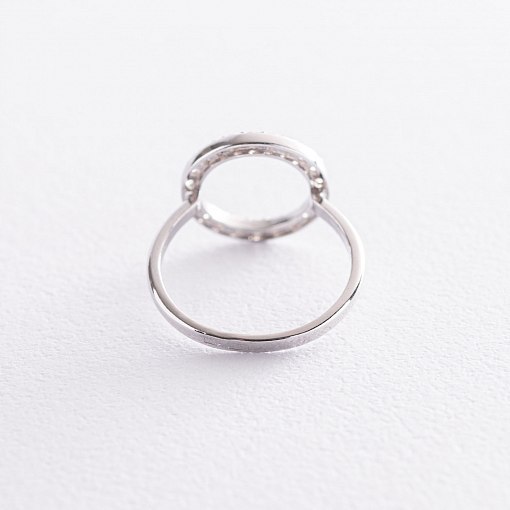 Серебряное кольцо "Круговорот" с фианитами 112577 3