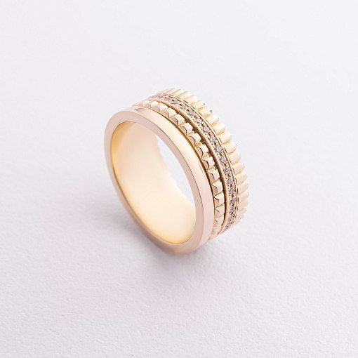 Кольцо "Sharon" с фианитами (желтое золото) к08352 5