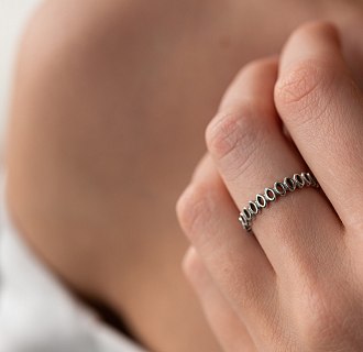 Серебряное кольцо "Тесса" 3889 №2