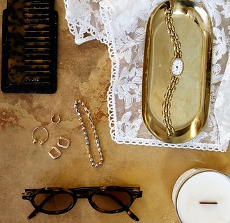 Золотой браслет "Кубики - шарики" б05104 №4