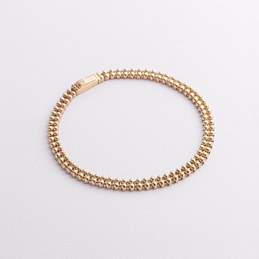 Браслет "Шарики" в желтом золоте б05759