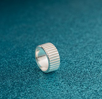 Широкое серебряное кольцо "Энид" 112693 №21
