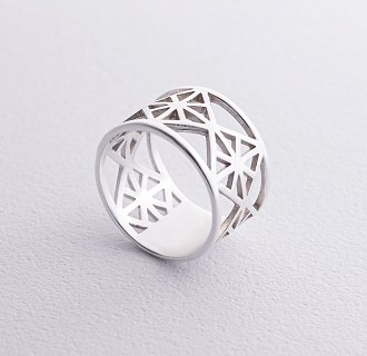 Широкое серебряное кольцо "Дженна" 112694
