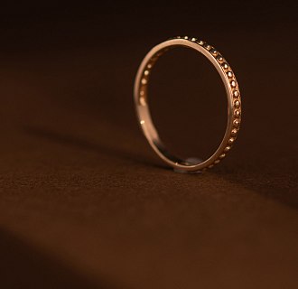 Кольцо из красного золота к06602 №7