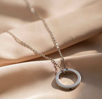 Кольцо "Сердце" в серебре 112125с №18