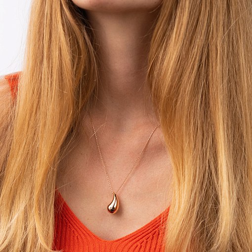 Колье "Megan" в красном золоте (Middle) кол02577 4