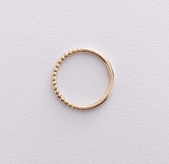 Шариковое кольцо "Одри" в желтом золоте к07597