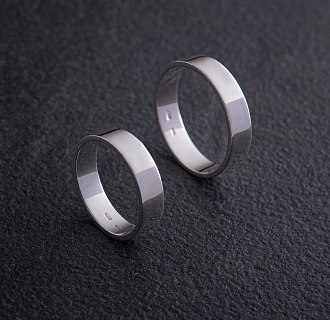 Серебряное кольцо (возможна гравировка) 112139обр №2