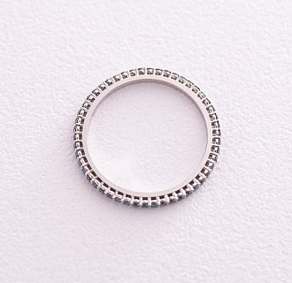 Золотое кольцо с голубыми бриллиантами 226811121 №5