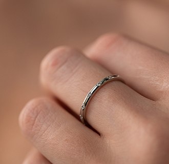 Серебряное кольцо с фианитами 3898 №2
