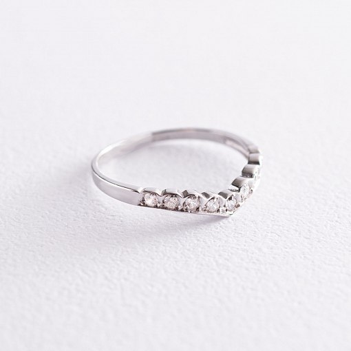 Серебряное кольцо с фианитами 112576