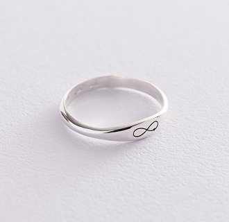 Серебряное кольцо для гравировки 112591 №4