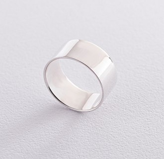 Серебряное кольцо гладкое 112155