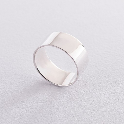 Серебряное кольцо гладкое 112155