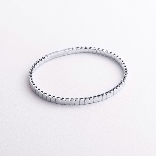 Жесткий браслет "Kylie" в белом золоте б05826 3