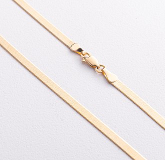 Колье "Наоми" в желтом золоте (снейк) ц00459-4,0 №2