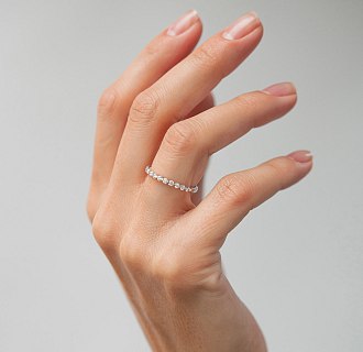 Золотое кольцо с бриллиантами кб0595ri №2