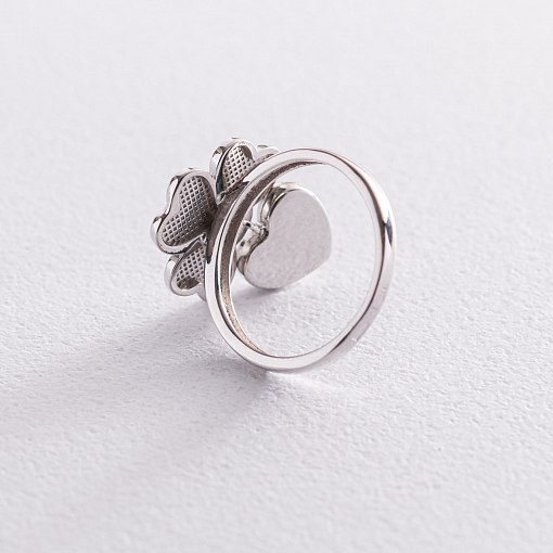 Серебряное кольцо "Клевер" 112592 5