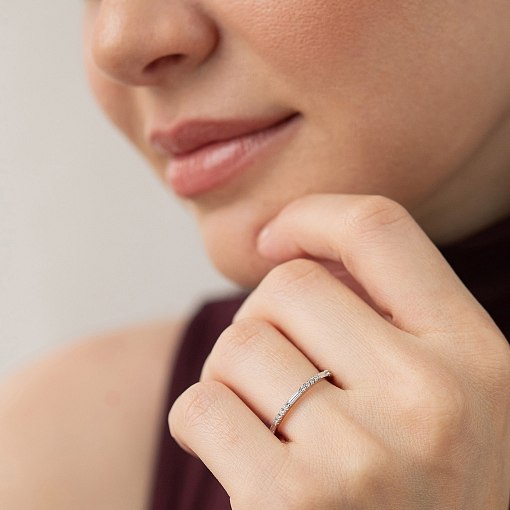 Золотое кольцо с бриллиантами кб0617lg 2