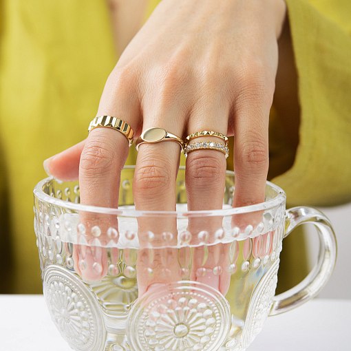 Кольцо "Frederika" в желтом золоте к07584 22