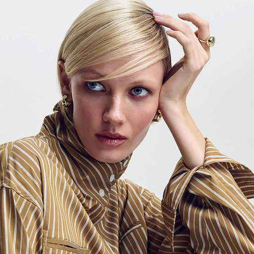 Кольцо "Megan" в желтом золоте к08168 2